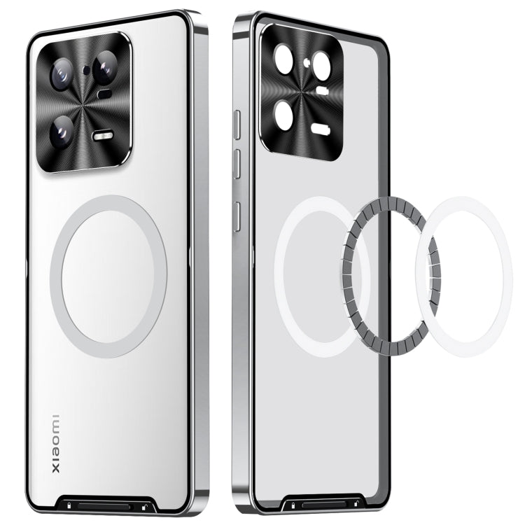 For Xiaomi 13 Pro MagSafe Magnetic Frosted Metal Phone Case(Silver) - free shipping - PMC TechLife - Order now!