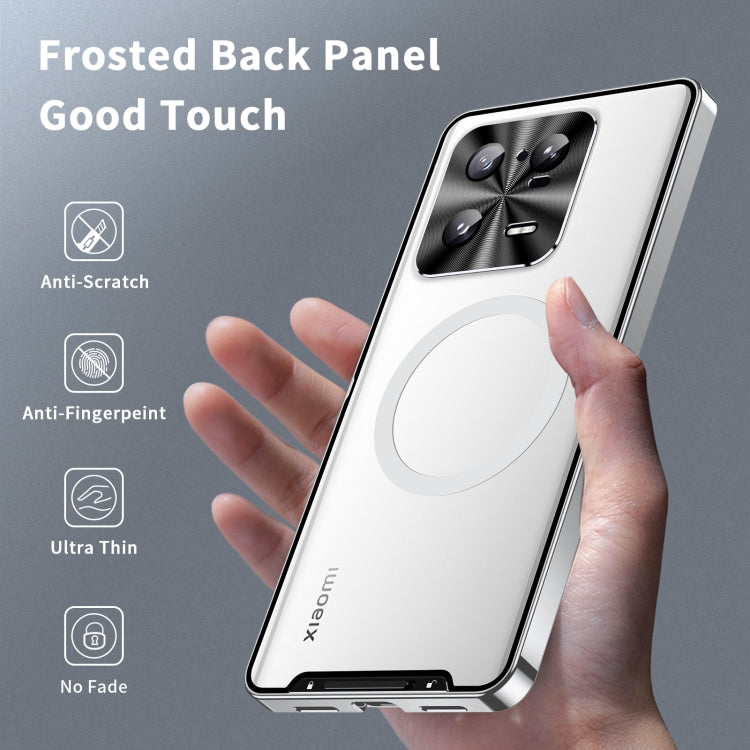 For Xiaomi 13 Pro MagSafe Magnetic Frosted Metal Phone Case(Silver) - free shipping - PMC TechLife - Order now!
