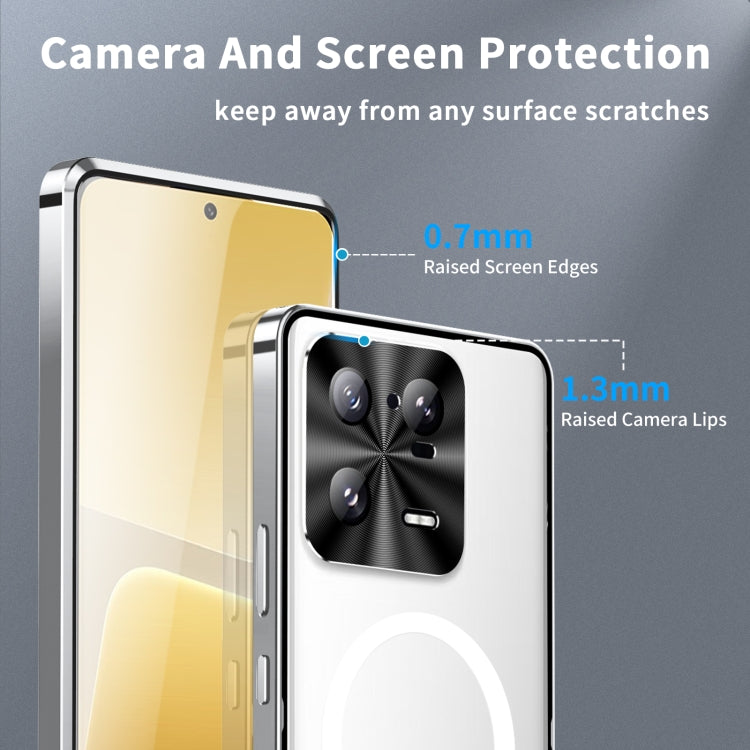 For Xiaomi 13 Pro MagSafe Magnetic Frosted Metal Phone Case(Silver) - free shipping - PMC TechLife - Order now!