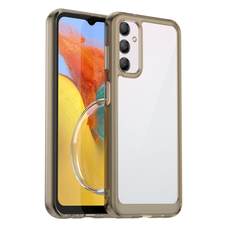 For Samsung Galaxy M14 5G Colorful Series Acrylic + TPU Phone Case(Transparent Grey) - free shipping - PMC TechLife - Order now!