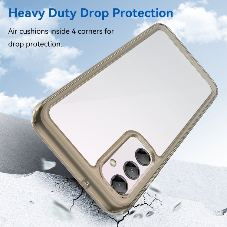For Samsung Galaxy M14 5G Colorful Series Acrylic + TPU Phone Case(Transparent Grey) - free shipping - PMC TechLife - Order now!