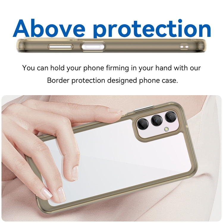For Samsung Galaxy M14 5G Colorful Series Acrylic + TPU Phone Case(Transparent Grey) - free shipping - PMC TechLife - Order now!