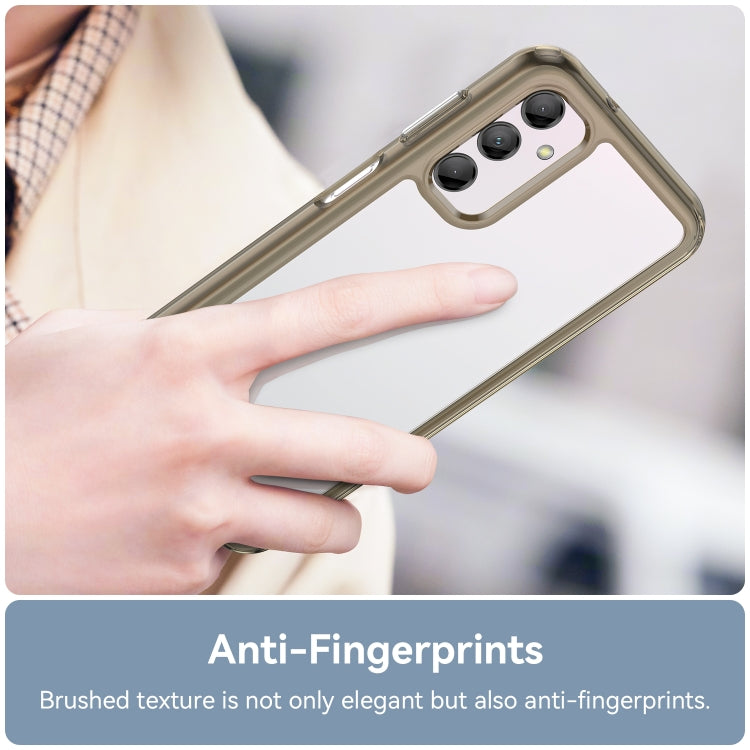 For Samsung Galaxy M14 5G Colorful Series Acrylic + TPU Phone Case(Transparent Grey) - free shipping - PMC TechLife - Order now!