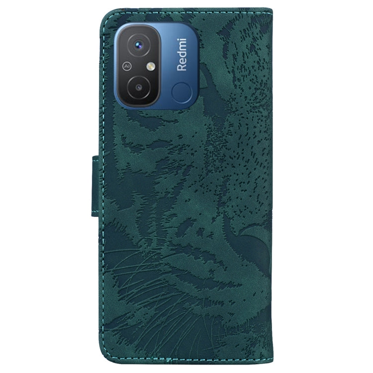For Xiaomi Redmi 12C / 11A Tiger Embossing Pattern Flip Leather Phone Case(Green) - free shipping - PMC TechLife - Order now!
