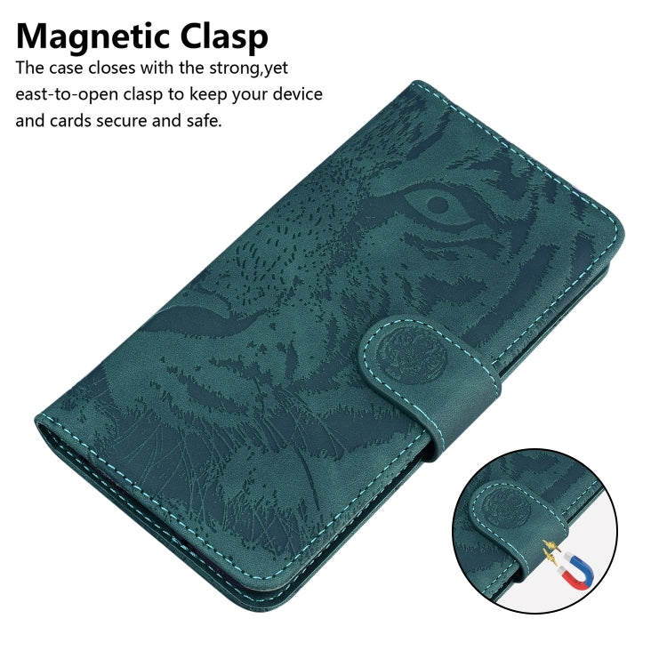For Xiaomi Redmi 12C / 11A Tiger Embossing Pattern Flip Leather Phone Case(Green) - free shipping - PMC TechLife - Order now!