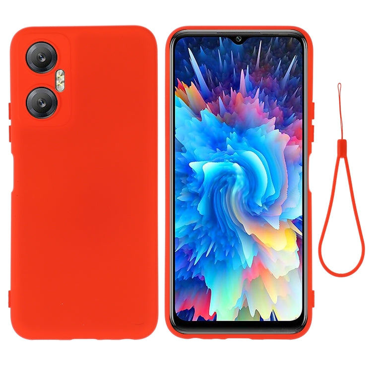 For Infinix Hot 20 5G Pure Color Liquid Silicone Shockproof Phone Case(Red) - free shipping - PMC TechLife - Order now!