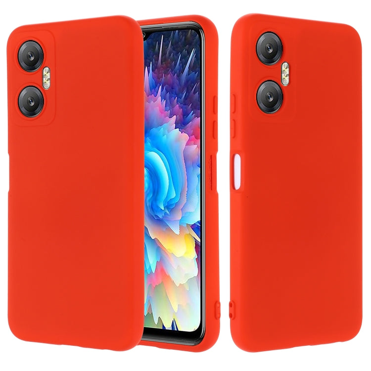 For Infinix Hot 20 5G Pure Color Liquid Silicone Shockproof Phone Case(Red) - free shipping - PMC TechLife - Order now!