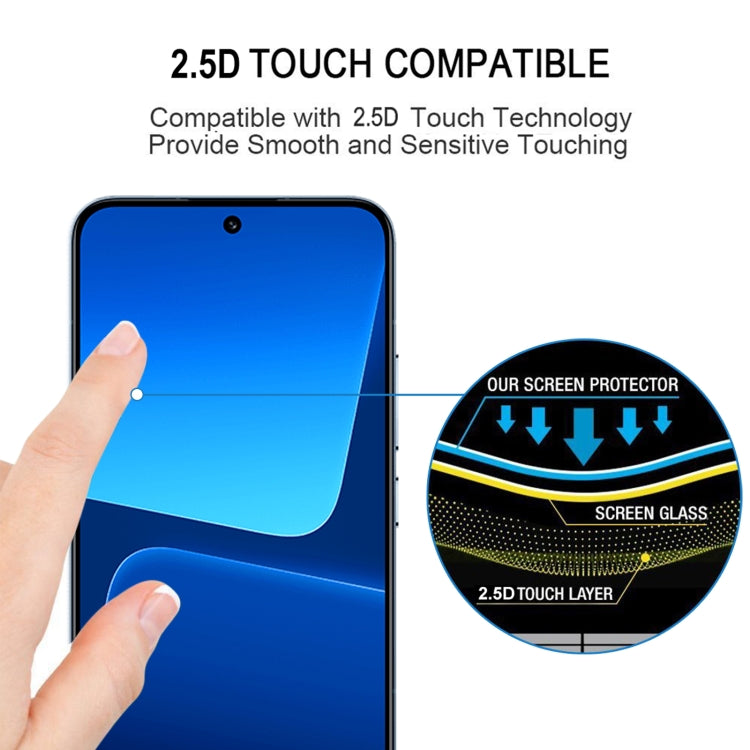 For Xiaomi 13 Ultra 25pcs Edge Glue 9H HD 3D Curved Edge Tempered Glass Film(Black) - 13 Ultra Tempered Glass by PMC TechLife | Online Shopping South Africa | PMC TechLife