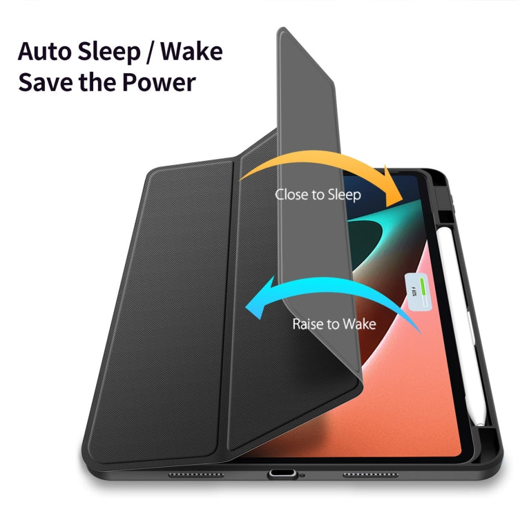 For Xiaomi Pad 6 / 6 Pro DUX DUCIS TOBY Series Antiskid Leather Tablet Case with Sleep / Wake-up Function(Black) - free shipping - PMC TechLife - Order now!