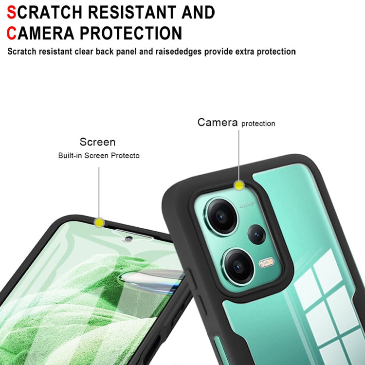 For Xiaomi Redmi Note 12 5G / Poco X5 Acrylic + TPU 360 Degrees Full Coverage Phone Case(Black) - free shipping - PMC TechLife - Order now!