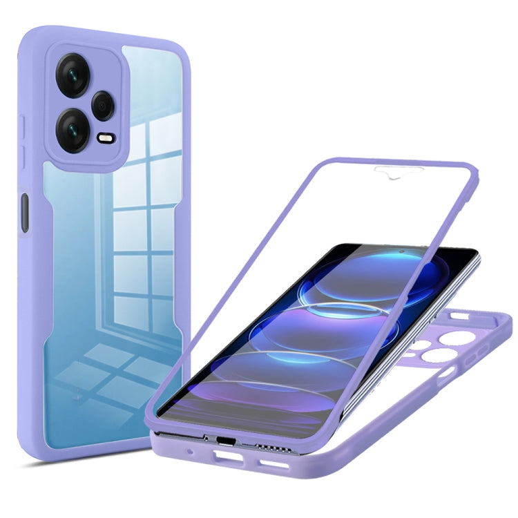 For Xiaomi Redmi Note 12 Pro 5G / Poco X5 Pro Acrylic + TPU 360 Degrees Full Coverage Phone Case(Purple) - free shipping - PMC TechLife - Order now!
