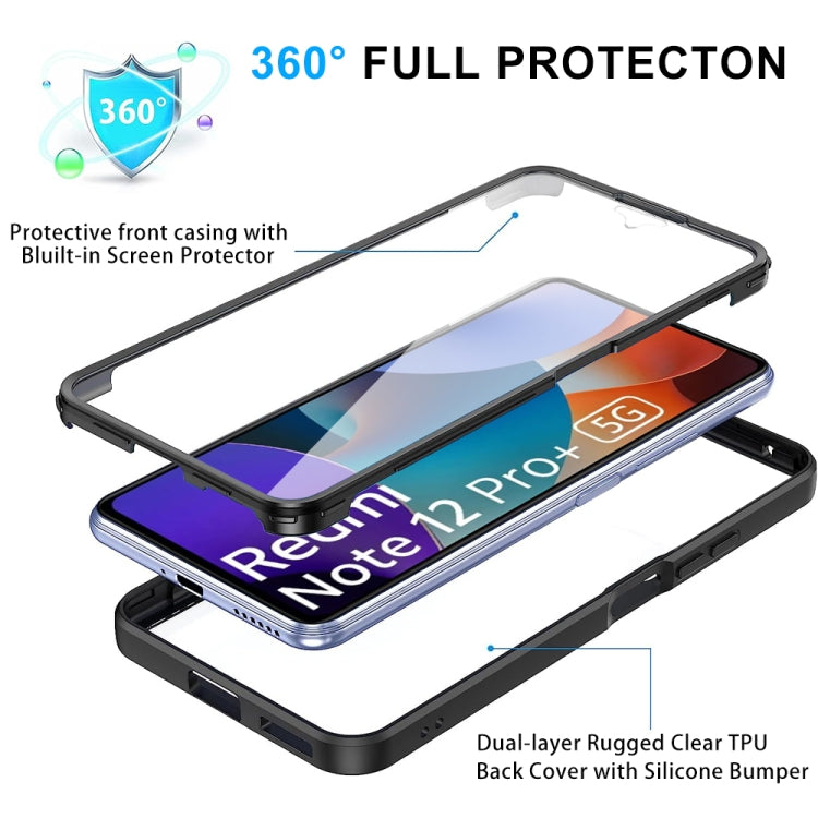 For Xiaomi Redmi Note 12 Pro 5G / Poco X5 Pro Acrylic + TPU 360 Degrees Full Coverage Phone Case(Black) - free shipping - PMC TechLife - Order now!