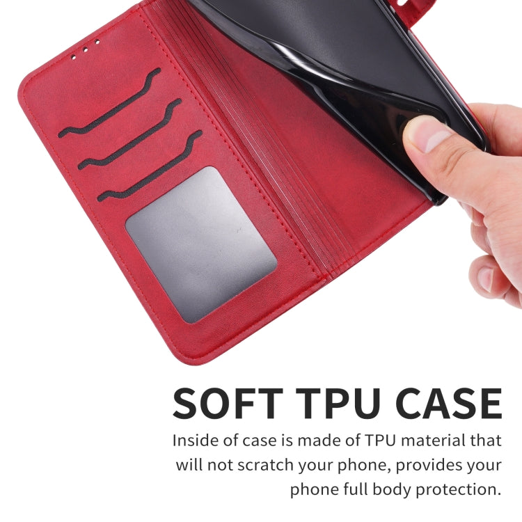 For Samsung Galaxy A34 5G Embossed Happy Cat Pattern Flip Leather Phone Case(Red) - free shipping - PMC TechLife - Order now!