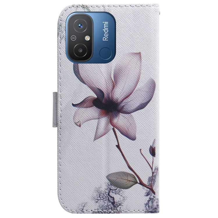 For Xiaomi Redmi 12C / 11A Coloured Drawing Flip Leather Phone Case(Magnolia) - free shipping - PMC TechLife - Order now!