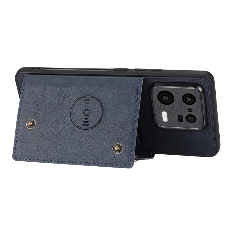 For Xiaomi 13 Double Buckle Magnetic Phone Case(Blue) - free shipping - PMC TechLife - Order now!