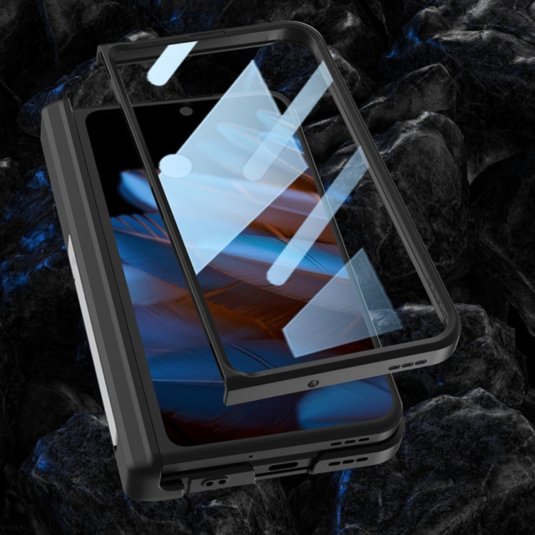 For OPPO Find N2 GKK Magnetic Hinge Flip Leather Phone Case with Holder(Green) - free shipping - PMC TechLife - Order now!