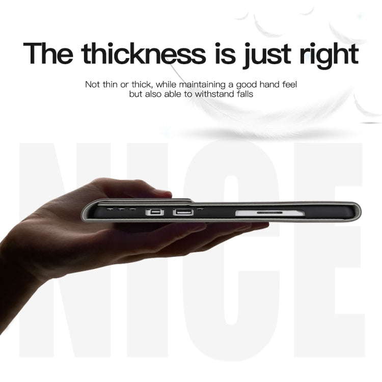 For Microsoft Surface Pro X Sheepskin All-Inclusive Shockproof Protective Case with Power Bag(Black) - Others by PMC TechLife | Online Shopping South Africa | PMC TechLife | Buy Now Pay Later Mobicred