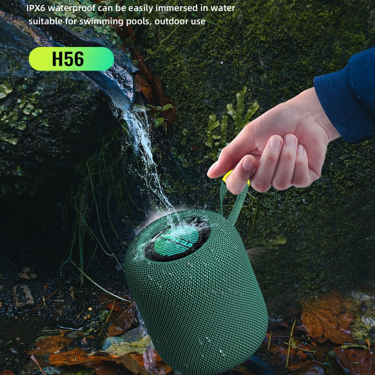HOPESTAR H56 IPX6 Waterproof 10W TWS Subwoofer Light Bluetooth Speaker(Blue) - Waterproof Speaker by HOPESTAR | Online Shopping South Africa | PMC TechLife | Buy Now Pay Later Mobicred