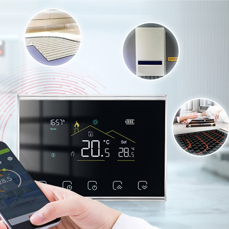 BHT-8000RF-VA- GACW Wireless Smart LED Screen Thermostat With WiFi, Specification:Water / Boiler Heating - Thermostat & Thermometer by PMC TechLife | Online Shopping South Africa | PMC TechLife