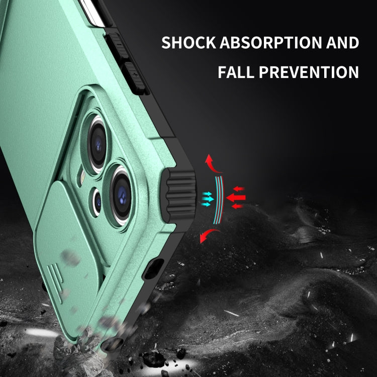 For Xiaomi Redmi Note 12 5G / Poco X5 Stereoscopic Holder Sliding Camshield Phone Case(Light Blue) - free shipping - PMC TechLife - Order now!