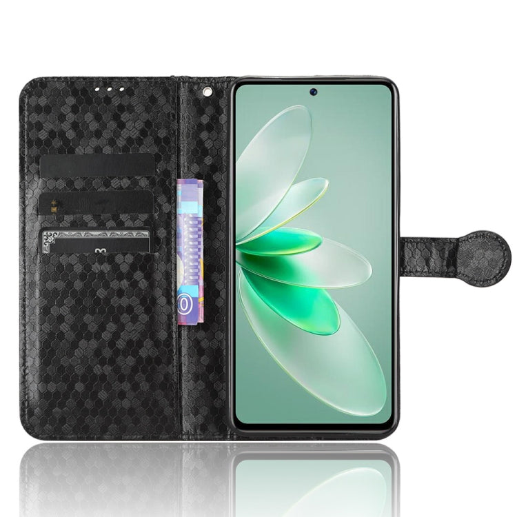 For vivo V27e / S16e Honeycomb Dot Texture Leather Phone Case(Black) - free shipping - PMC TechLife - Order now!
