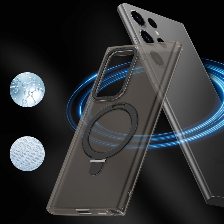 For Samsung Galaxy S23 Ultra 5G LK 3 in 1 MagSafe Magnetic Holder Phone Case(Black) - Galaxy S23 Ultra 5G Cases by PMC TechLife | Online Shopping South Africa | PMC TechLife