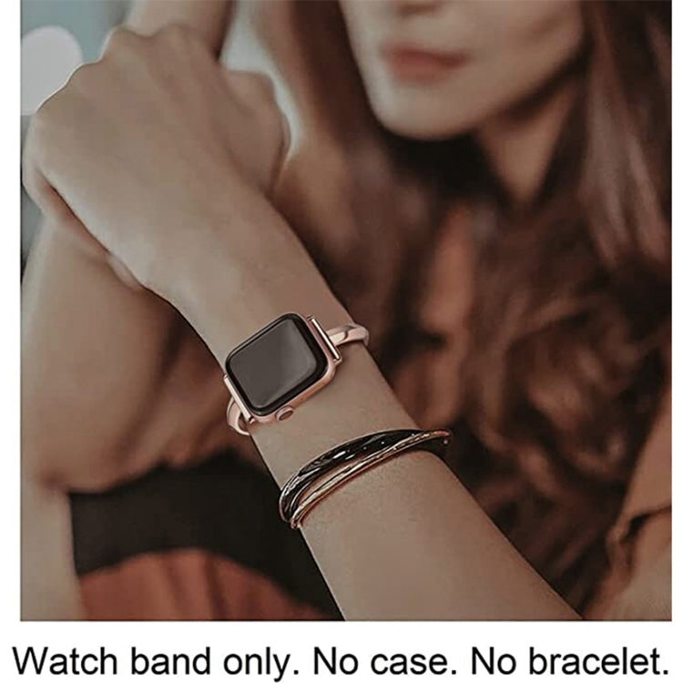 Stainless Steel Bracelet Watch Band For Apple Watch Ultra 49mm&Watch Ultra 2 49mm / Series 9&8&7 45mm / SE 3&SE 2&6&SE&5&4 44mm / 3&2&1 42mm(Gold) - Watch Bands by PMC TechLife | Online Shopping South Africa | PMC TechLife | Buy Now Pay Later Mobicred