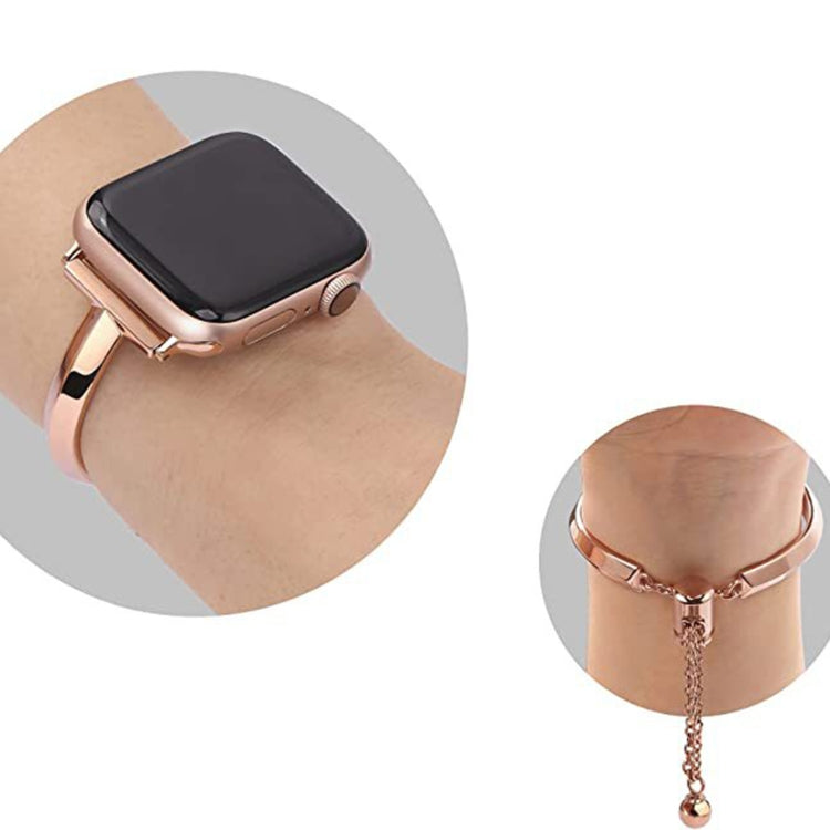 Stainless Steel Bracelet Watch Band For Apple Watch Series 9&8&7 41mm / SE 3&SE 2&6&SE&5&4 40mm / 3&2&1 38mm(Silver) - Watch Bands by PMC TechLife | Online Shopping South Africa | PMC TechLife | Buy Now Pay Later Mobicred