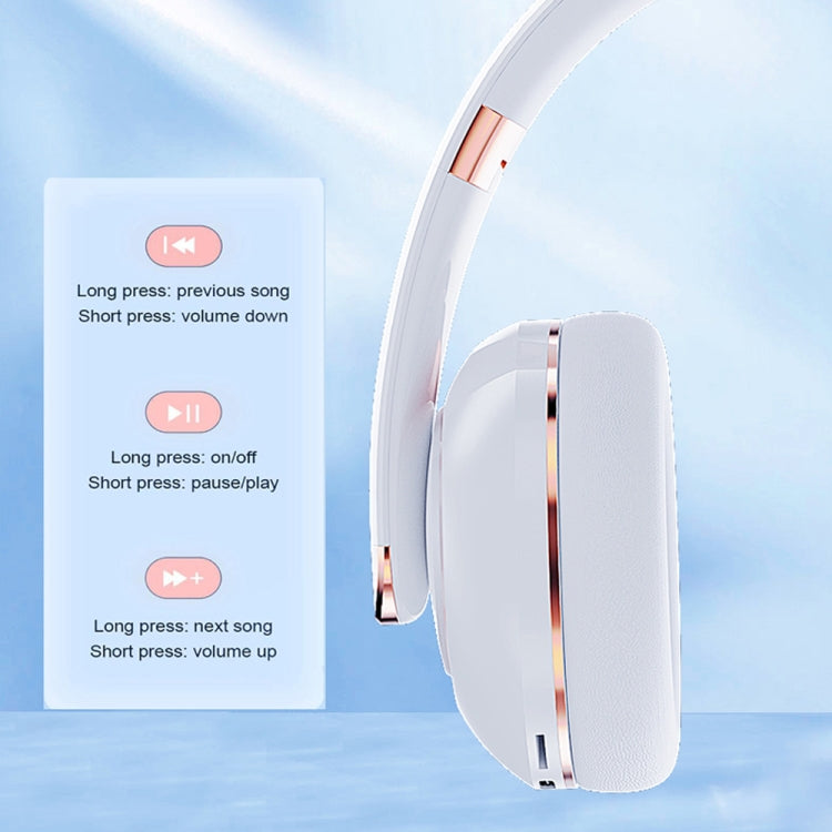 KE22 Folded Noise Reductiong Wireless Bluetooth Headphones(Pink) - Headset & Headphone by PMC TechLife | Online Shopping South Africa | PMC TechLife