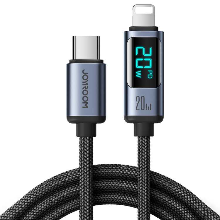 JOYROOM S-CL020A16 20W USB-C / Type-C to 8 Pin Digital Display Fast Charging Data Cable, Length:1.2m(Black) - 2 in 1 Cable by JOYROOM | Online Shopping South Africa | PMC TechLife