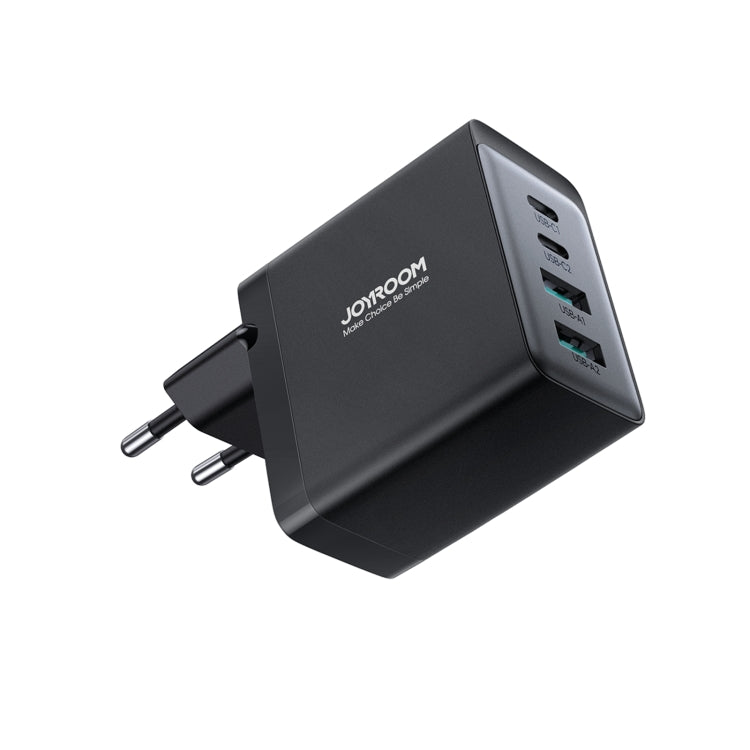 JOYROOM TCG02 Gallium Nitride 67W Dual USB+Dual USB-C/Type-C Multi-Port Charger Set, Specification:EU Plug(Black) - free shipping - PMC TechLife - Order now!