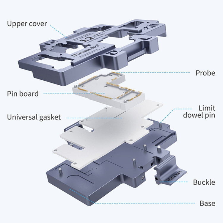 Qianli iSocket Motherboard Layered Test Fixture For iPhone 12 Series - free shipping - PMC TechLife - Order now!