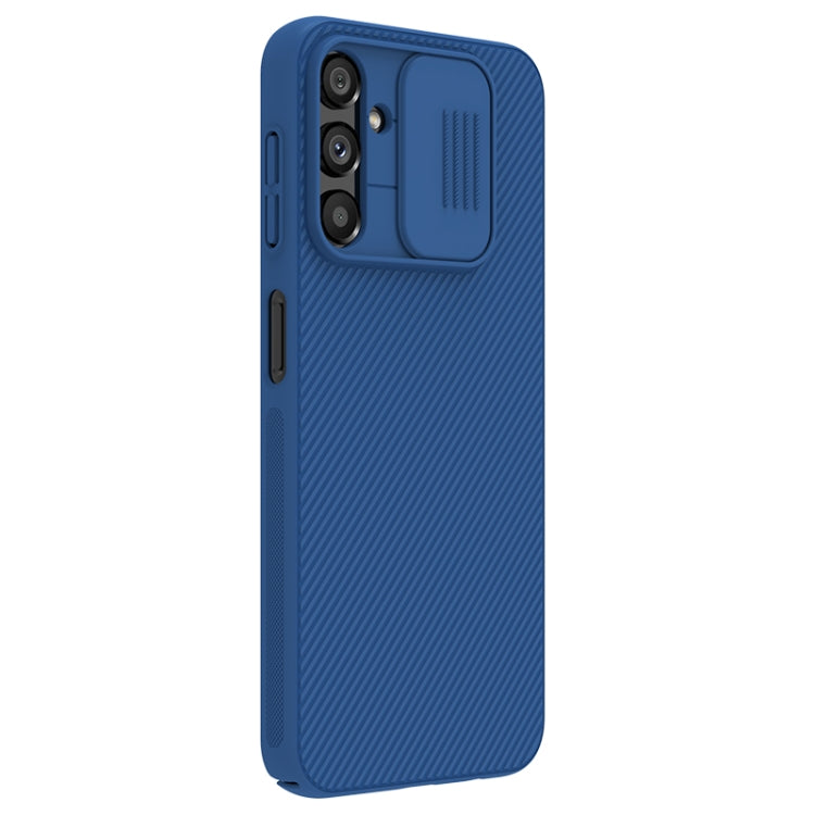 For Samsung Galaxy A14 4G NILLKIN Black Mirror Series Camshield PC Phone Case(Blue) - Galaxy Phone Cases by NILLKIN | Online Shopping South Africa | PMC TechLife | Buy Now Pay Later Mobicred