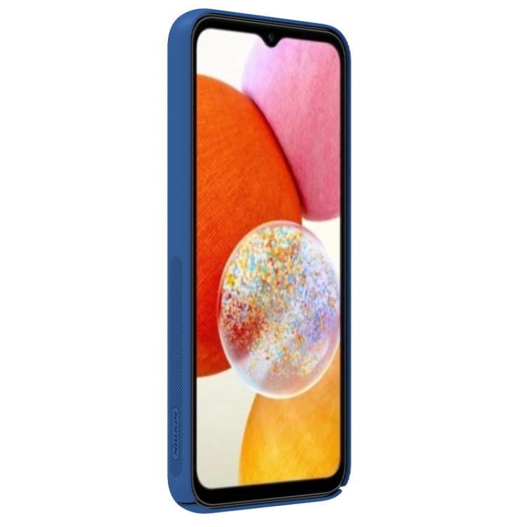 For Samsung Galaxy A14 4G NILLKIN Black Mirror Series Camshield PC Phone Case(Blue) - Galaxy Phone Cases by NILLKIN | Online Shopping South Africa | PMC TechLife | Buy Now Pay Later Mobicred