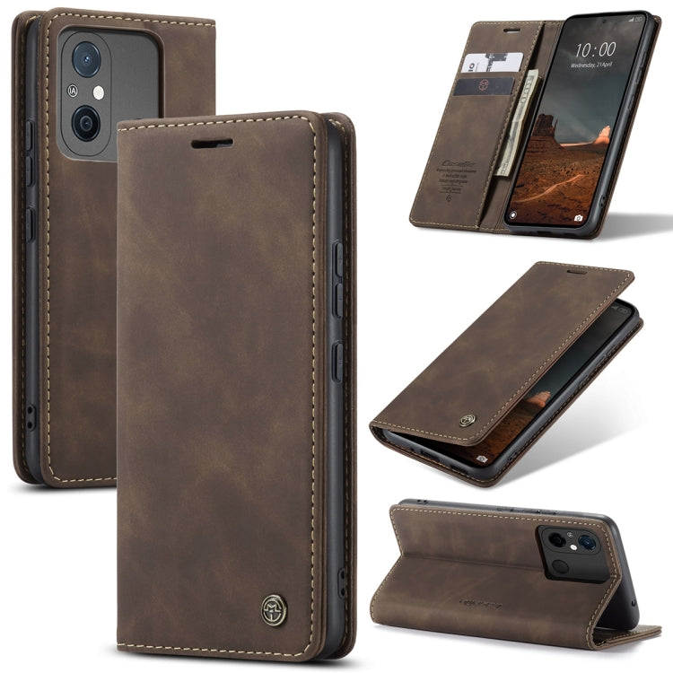For Xiaomi Redmi 11A / 12C CaseMe 013 Multifunctional Horizontal Flip Leather Phone Case(Coffee) - free shipping - PMC TechLife - Order now!