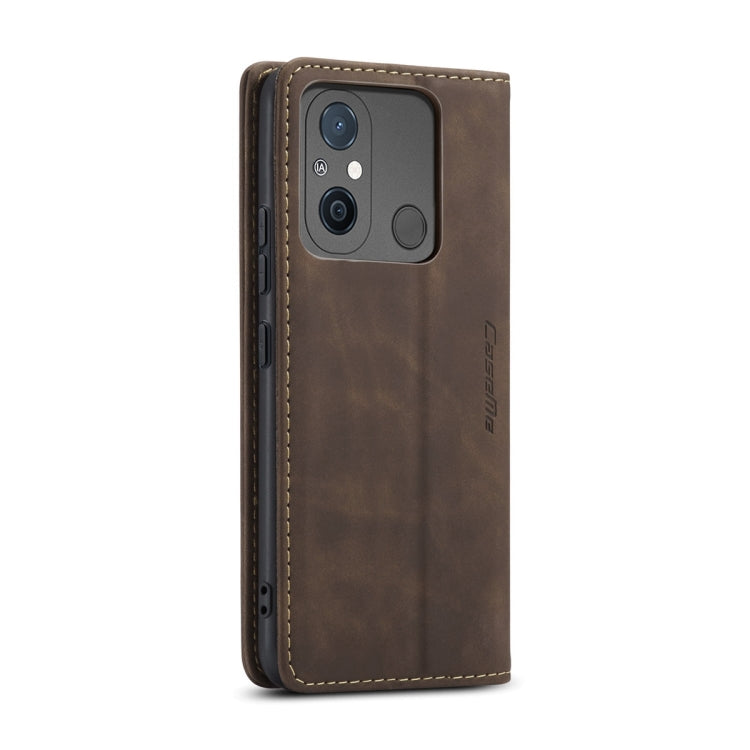 For Xiaomi Redmi 11A / 12C CaseMe 013 Multifunctional Horizontal Flip Leather Phone Case(Coffee) - free shipping - PMC TechLife - Order now!