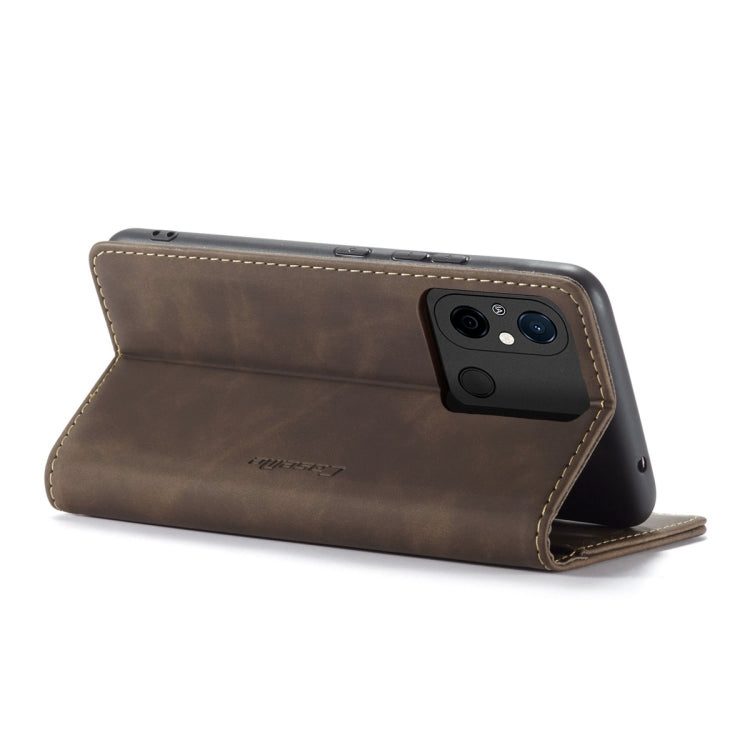 For Xiaomi Redmi 11A / 12C CaseMe 013 Multifunctional Horizontal Flip Leather Phone Case(Coffee) - free shipping - PMC TechLife - Order now!