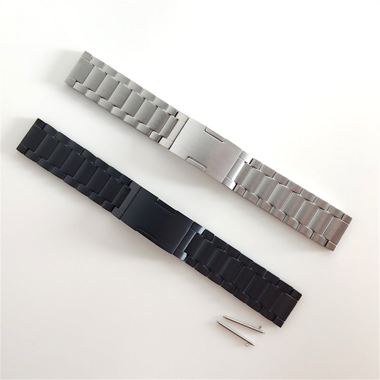 For Huawei Watch Buds / GT3 SE / GT3 Pro 22mm Universal Three Strains Ttanium Steel Watch Band(Silver) - Smart Wear by PMC TechLife | Online Shopping South Africa | PMC TechLife