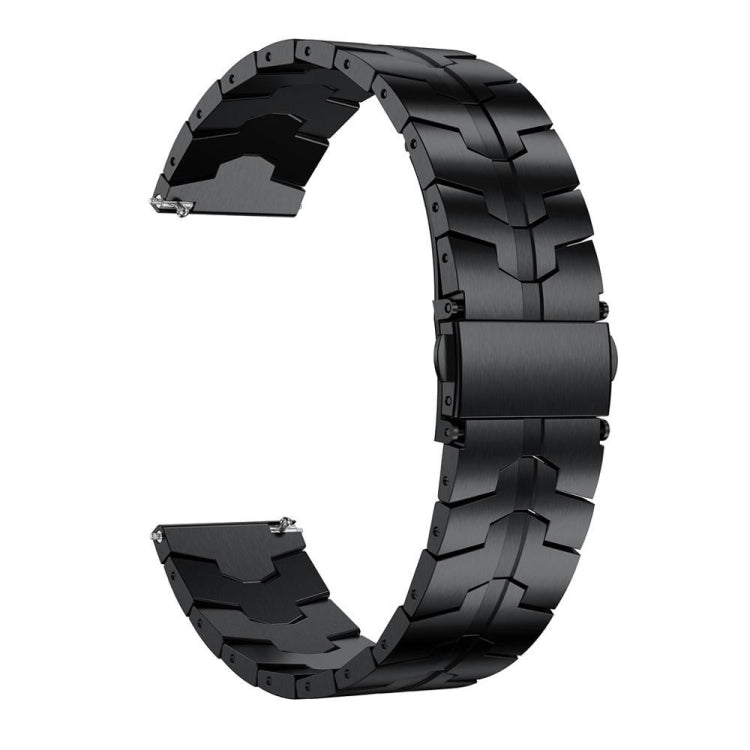 For Garmin Venu 2 / Forerunner 265 / 255 22mm Universal Stainless Steel Watch Band(Black) -  by PMC TechLife | Online Shopping South Africa | PMC TechLife