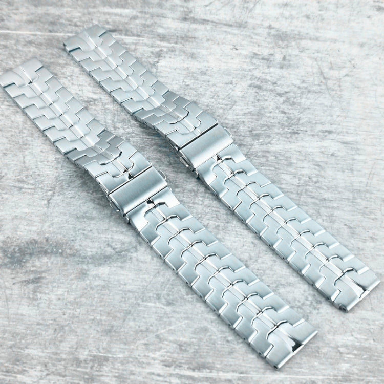 For Garmin Venu 2 / Forerunner 265 / 255 22mm Universal Stainless Steel Watch Band(Black) -  by PMC TechLife | Online Shopping South Africa | PMC TechLife