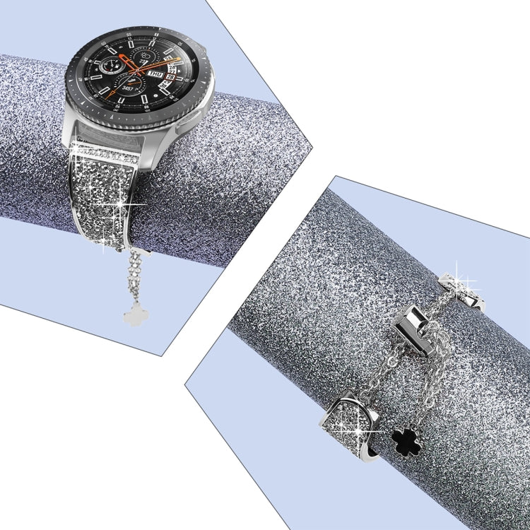 For Garmin Venu 2 / Forerunner 265 / 255 22mm Diamond Chain Mental Watch Band(Silver) -  by PMC TechLife | Online Shopping South Africa | PMC TechLife