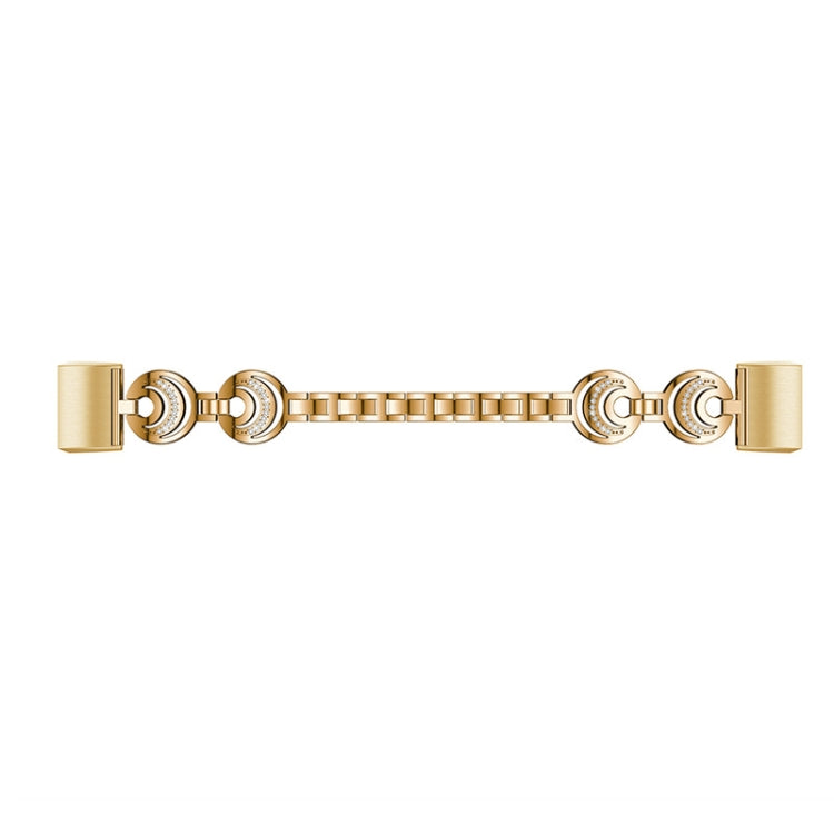 For Fitbit Charge 3 / 4 Sun Moon Star Diamond Metal Watch Band(Gold) - Smart Wear by PMC TechLife | Online Shopping South Africa | PMC TechLife