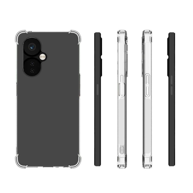 For OnePlus Nord CE 3 Lite Shockproof Non-slip Thickening TPU Phone Case(Transparent) - free shipping - PMC TechLife - Order now!