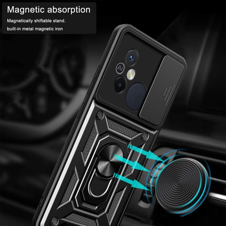 For Xiaomi Redmi 12C 4G / 11A Sliding Camera Cover Design TPU+PC Phone Case(Green) - Xiaomi Cases by PMC TechLife | Online Shopping South Africa | PMC TechLife | Buy Now Pay Later Mobicred