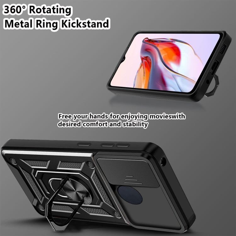 For Xiaomi Redmi 12C 4G / 11A Sliding Camera Cover Design TPU+PC Phone Case(Green) - Xiaomi Cases by PMC TechLife | Online Shopping South Africa | PMC TechLife | Buy Now Pay Later Mobicred