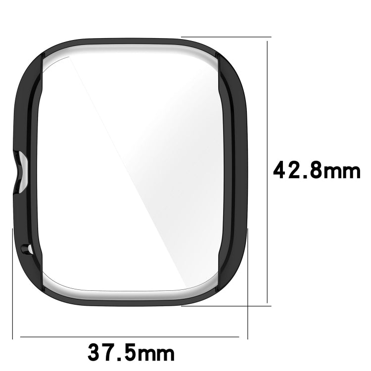 For Amazfit GTS4 Mini Full Coverage TPU Electroplating Watch Protective Case(Transparent) -  by PMC TechLife | Online Shopping South Africa | PMC TechLife