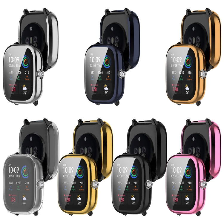 For Amazfit GTS4 Mini Full Coverage TPU Electroplating Watch Protective Case(Rose Gold) -  by PMC TechLife | Online Shopping South Africa | PMC TechLife