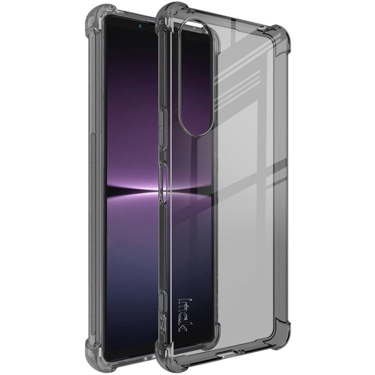 For Sony Xperia 1 V imak Shockproof Airbag TPU Phone Case(Transparent Black) - free shipping - PMC TechLife - Order now!