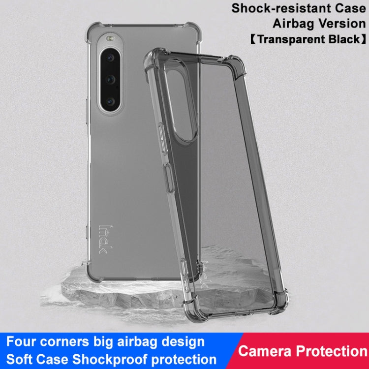 For Sony Xperia 10 V imak Shockproof Airbag TPU Phone Case(Transparent Black) - free shipping - PMC TechLife - Order now!