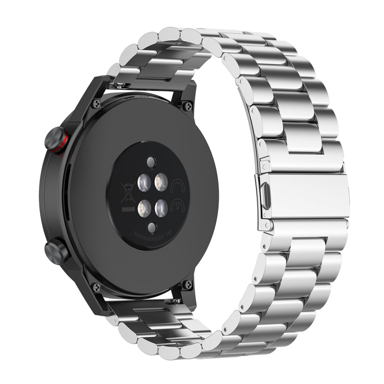 For Honor Watch GS 3i 22mm Three Bead Stainless Steel Metal Watch Band(Silver) -  by PMC TechLife | Online Shopping South Africa | PMC TechLife